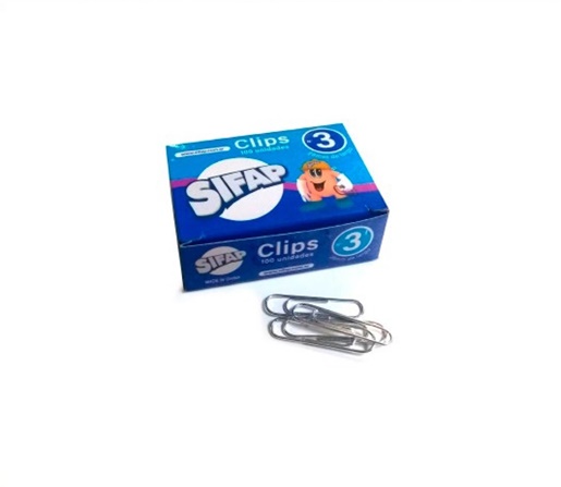 CLIP METALICO SIFAP N°3 CJ X100